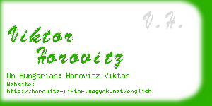 viktor horovitz business card